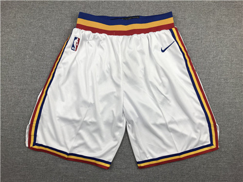 Warriors White Nike Shorts