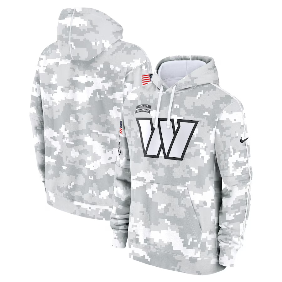 Washington  Commanders 2025  Salute to Service   Limited Football Stitched hoodie Jersey