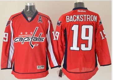 Washington Capitals #19 Nicklas Backstrom Red Stitched NHL Jersey