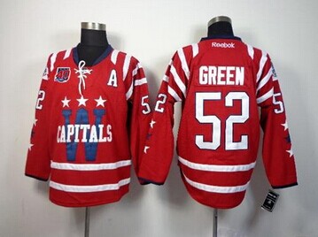 Washington Capitals #52 Mike Green 2015 Winter Classic Red(40th Anniversary) Stitched NHL Jersey