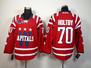 Washington Capitals #70 Braden Holtby 2015 Winter Classic Red(40th Anniversary) Stitched NHL Jersey