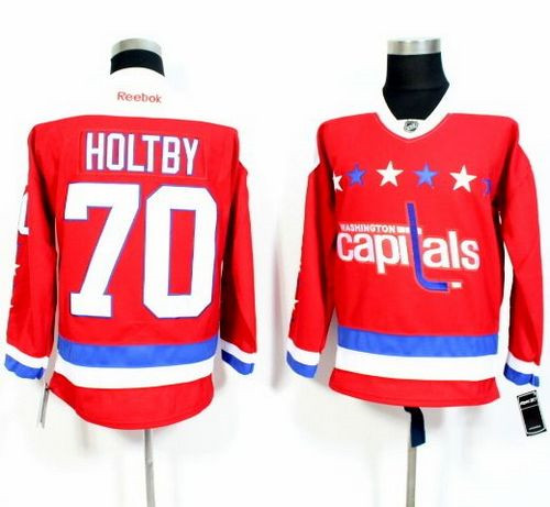 Washington Capitals #70 Braden Holtby Red Alternate Stitched NHL Jersey
