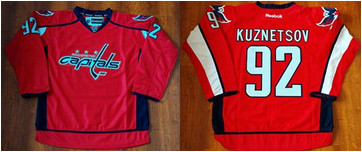 Washington Capitals #92 Evgeny Kuznetsov Red Home Stitched NHL Jersey