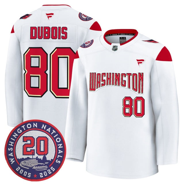 Washington Capitals 20th Anniversary Seasons Patch Premium Jersey - All Stitched Pierre-Luc Dubois