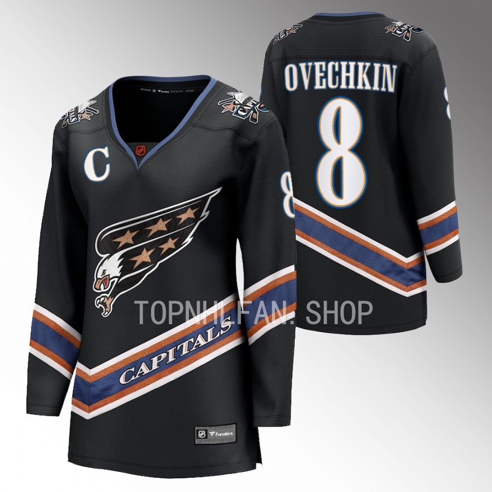 Washington Capitals Alexander Ovechkin Women Black 2022 Special Edition 2.0 Jersey
