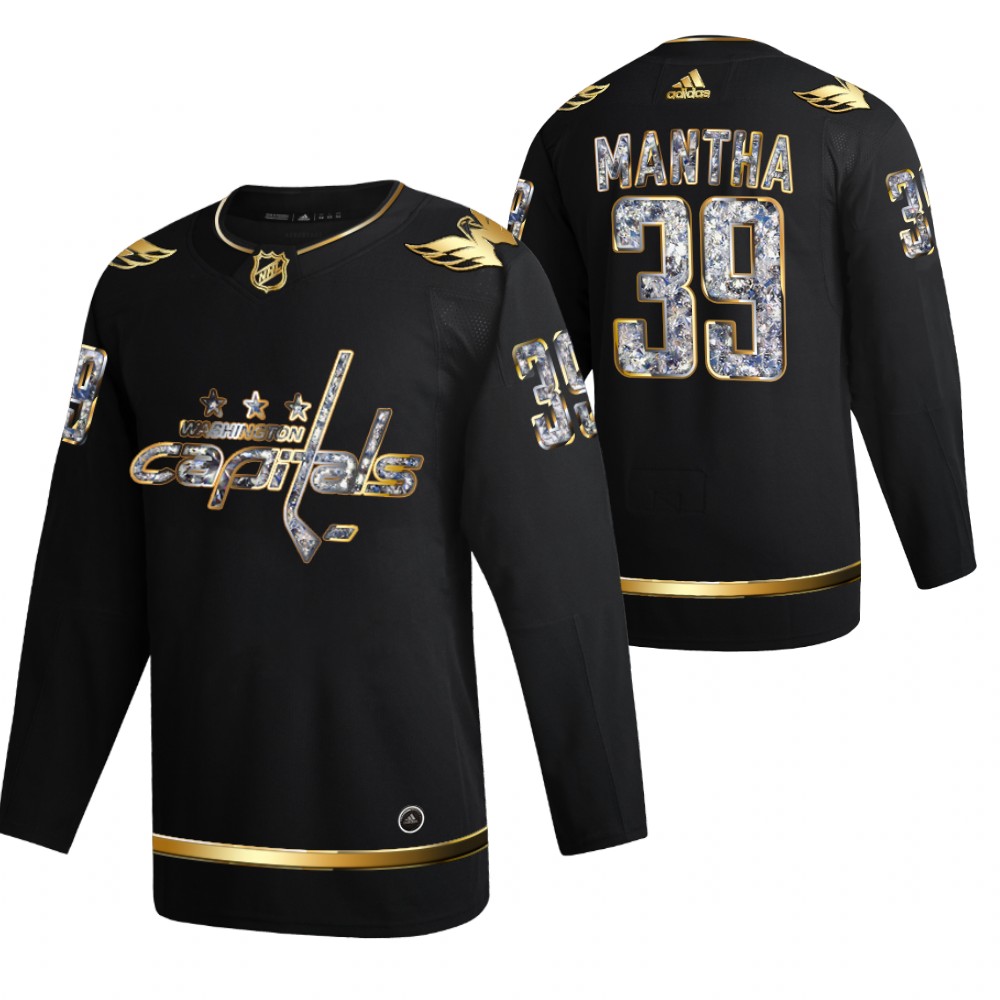 Washington Capitals Anthony Mantha Black 2022 Stanley Cup Playoffs Diamond Edition Jersey