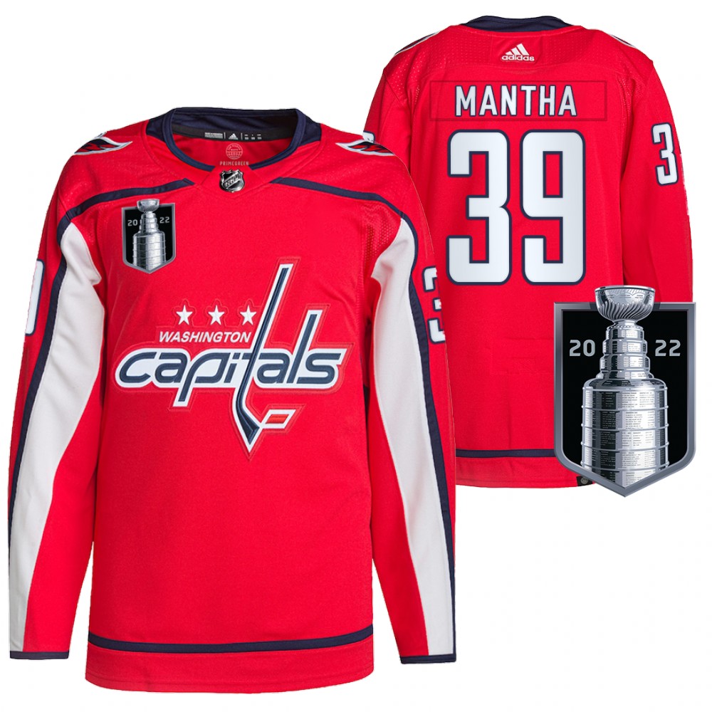 Washington Capitals Anthony Mantha Red 2022 Stanley Cup Playoffs Authentic Pro Jersey