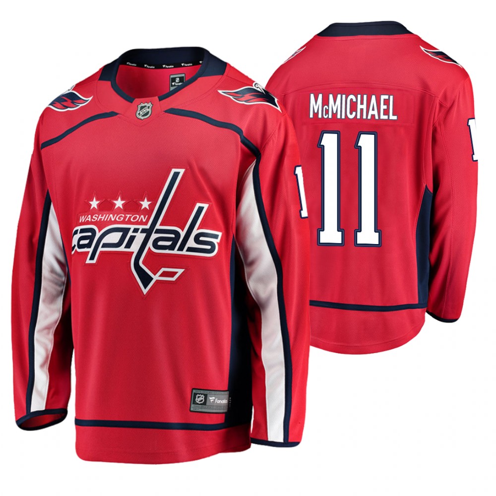Washington Capitals Connor McMichael Men's Home Breakaway Player Jersey