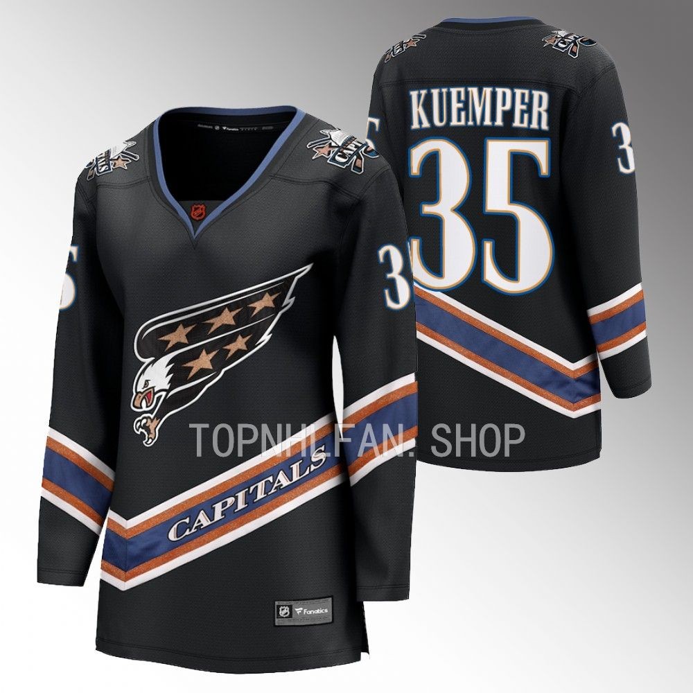 Washington Capitals Darcy Kuemper Women Black 2022 Special Edition 2.0 Jersey