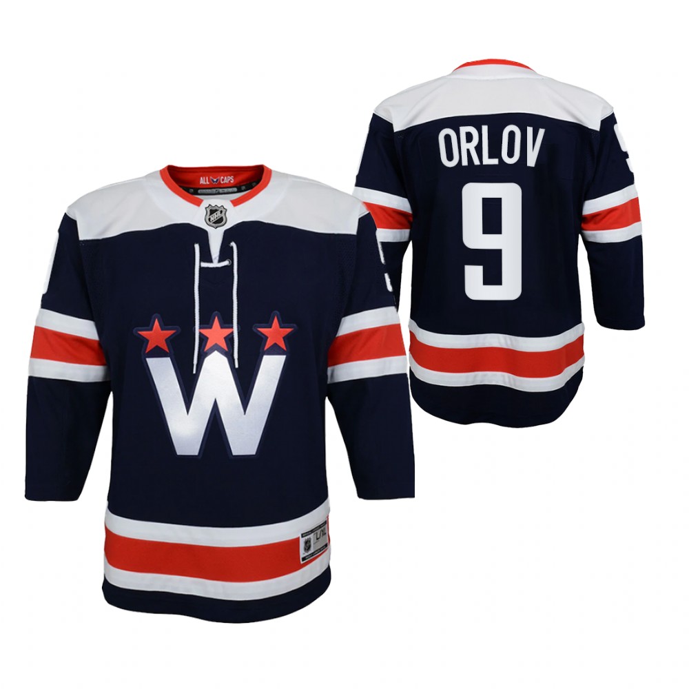 Washington Capitals Dmitry Orlov Youth Navy 2020-21 Alternate Jersey