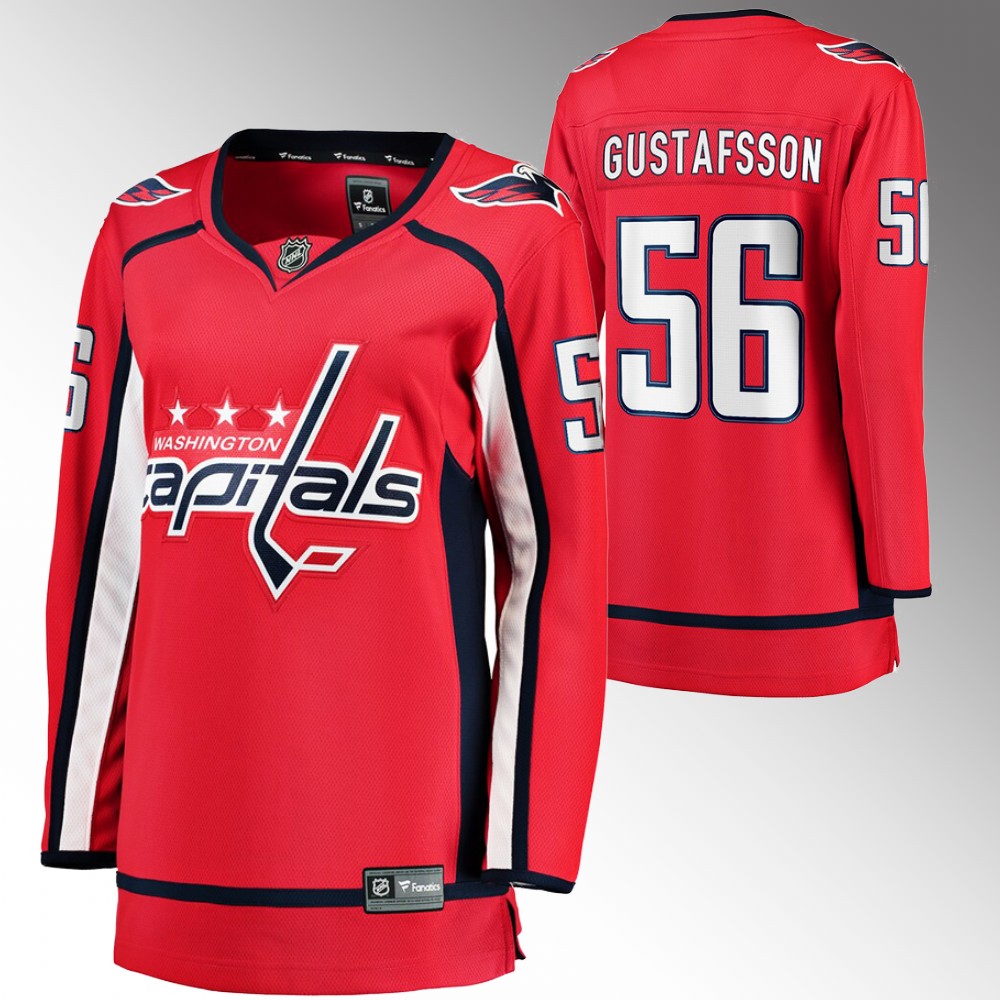 Washington Capitals Erik Gustafsson Women Red Home Jersey
