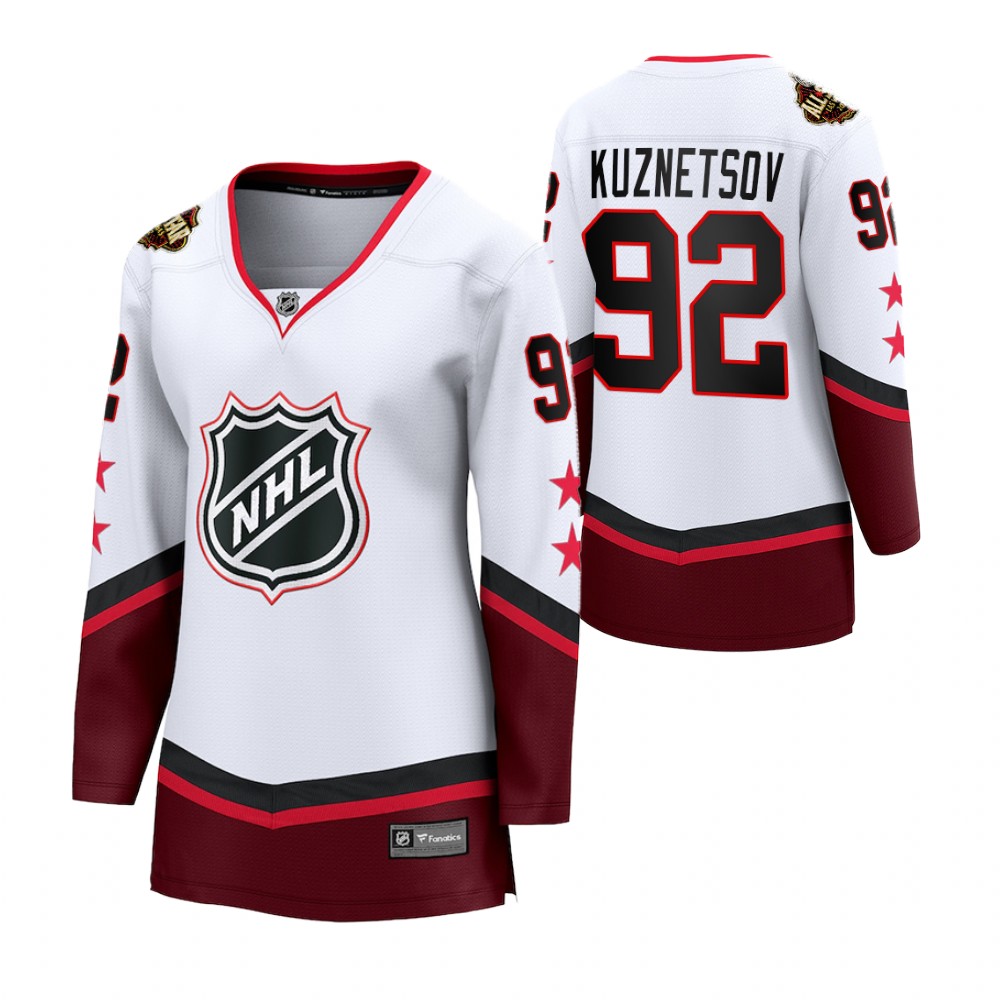 Washington Capitals Evgeny Kuznetsov Women White 2022 NHL All-Star Jersey