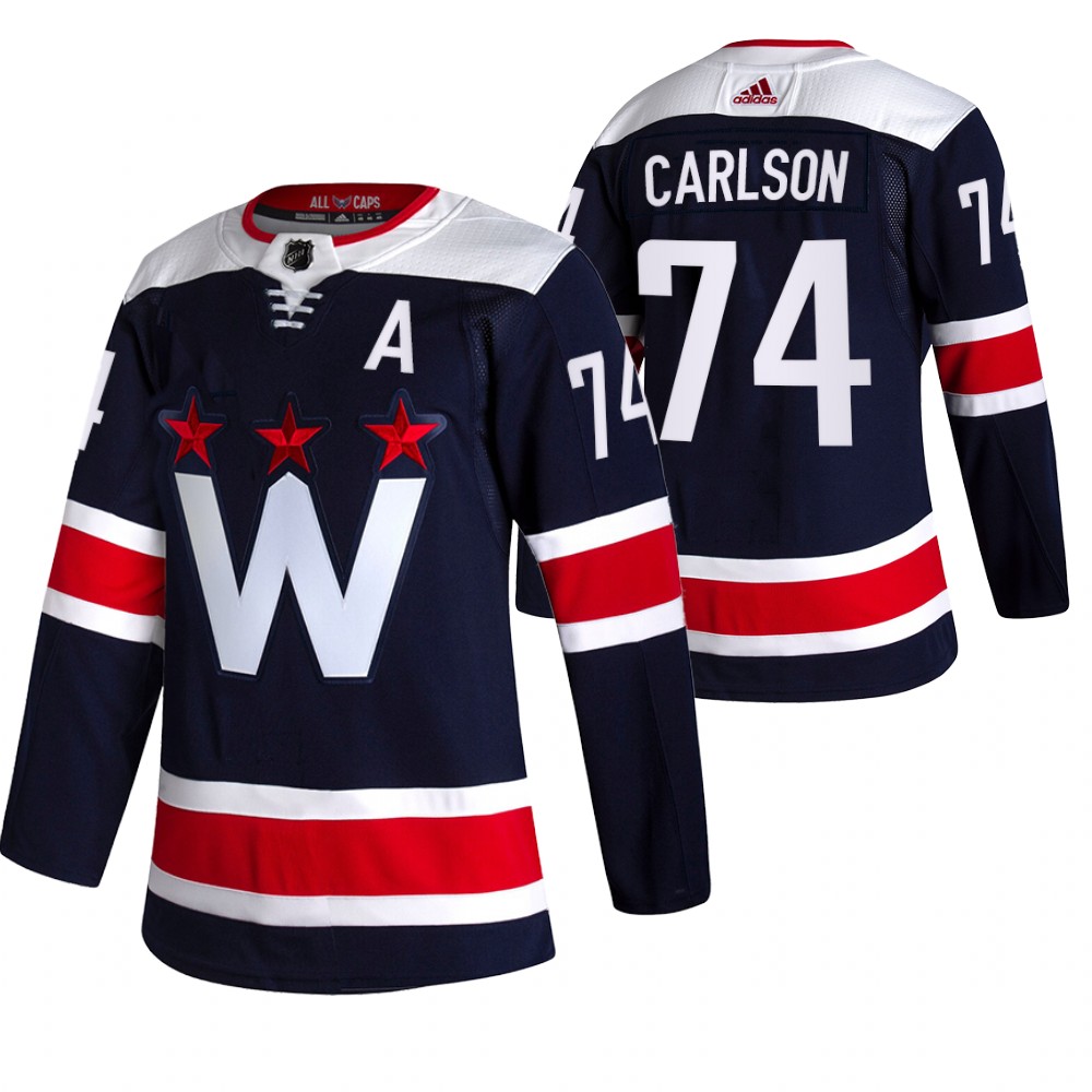 Washington Capitals John Carlson Navy 2020-21 Alternate Third Authentic Jersey