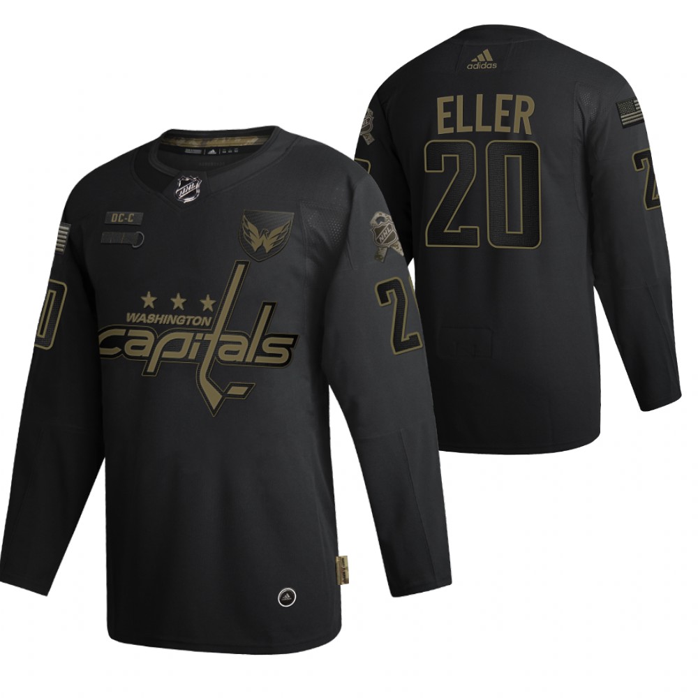 Washington Capitals Lars Eller Black 2020 Veterans Day Authentic Jersey