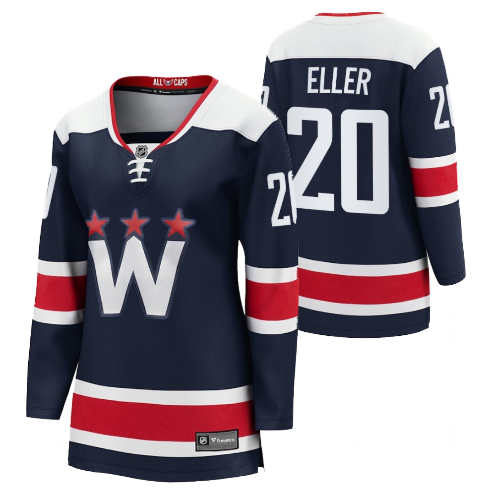 Washington Capitals Lars Eller Women Navy 2020-21 Alternate Jersey