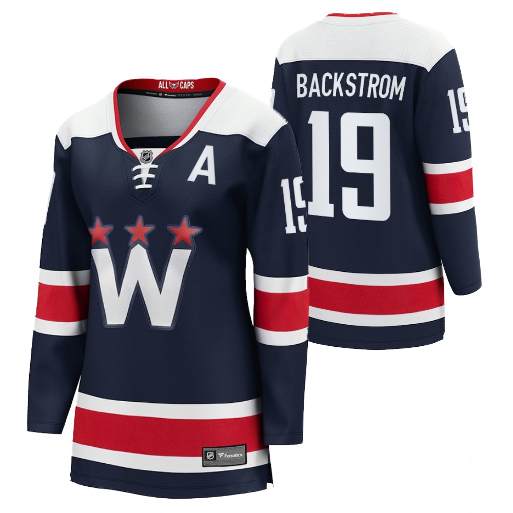 Washington Capitals Nicklas Backstrom Women Navy 2020-21 Alternate Jersey