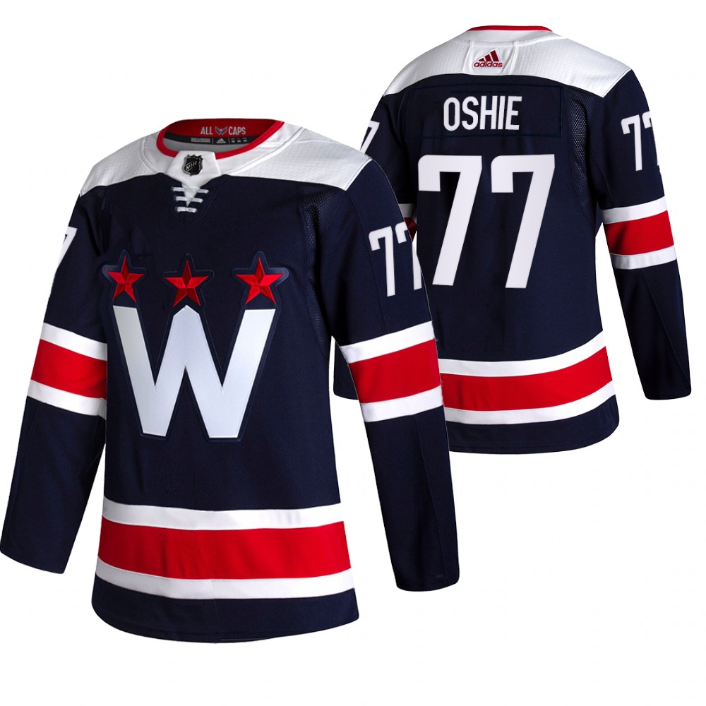 Washington Capitals T.J. Oshie Navy 2020-21 Alternate Third Authentic Jersey