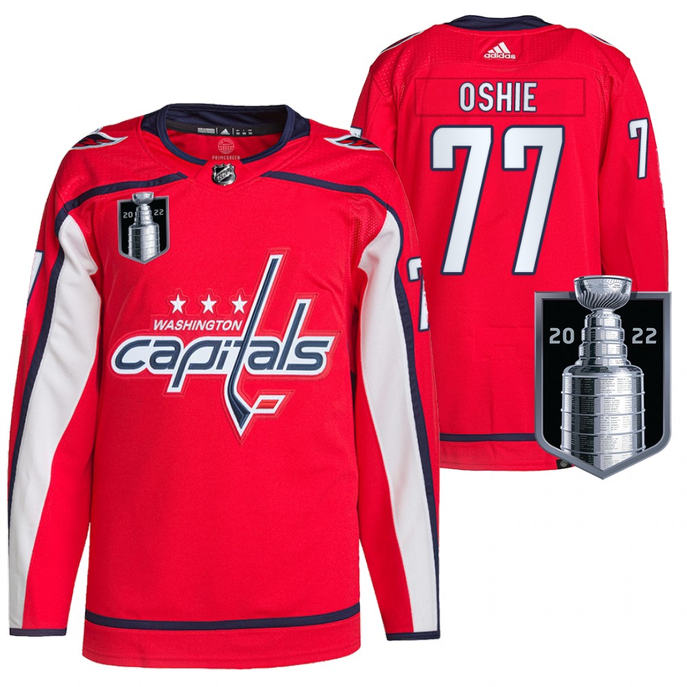 Washington Capitals T.J. Oshie Red 2022 Stanley Cup Playoffs Authentic Pro Jersey