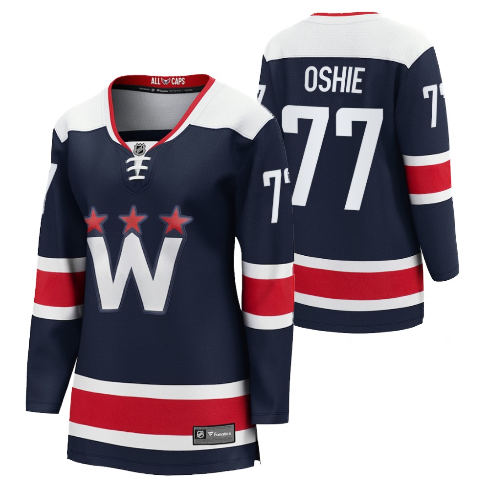 Washington Capitals T.J. Oshie Women Navy 2020-21 Alternate Jersey
