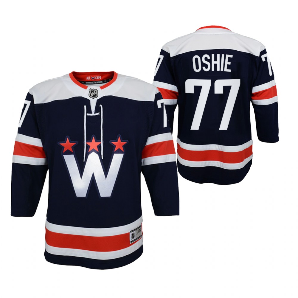 Washington Capitals T.J. Oshie Youth Navy 2020-21 Alternate Jersey