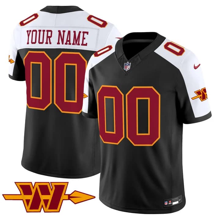 Washington Commanders Throwback Vapor Limited    Custom Jersey -  All Stitched