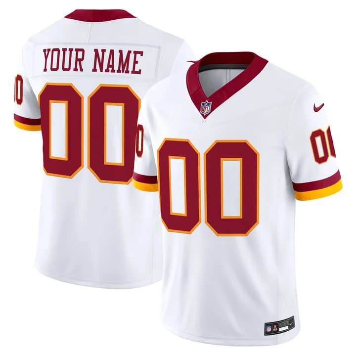 Washington Commanders Throwback Vapor Limited Custom Jersey -   All Stitched