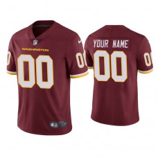 Washington Football Team #00 Custom Burgundy Vapor Limited Jersey