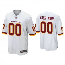 Washington Football Team #00 Custom White Game Jersey