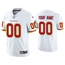Washington Football Team #00 Custom White Vapor Limited Jersey