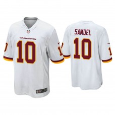 Washington Football Team #10 Curtis Samuel White Game Jersey