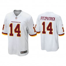 Washington Football Team #14 Ryan Fitzpatrick White Game Jersey