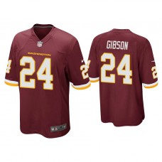 Washington Football Team #24 Antonio Gibson Burgundy Game Jersey