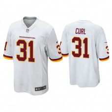 Washington Football Team #31 Kamren Curl White Game Jersey