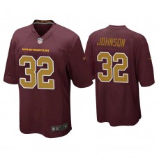 Washington Football Team #32 Danny Johnson Burgundy Alternate Game Jersey