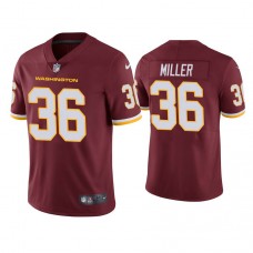 Washington Football Team #36 Lamar Miller Burgundy Vapor Limited Jersey