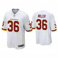 Washington Football Team #36 Lamar Miller White Game Jersey