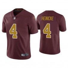 Washington Football Team #4 Taylor Heinicke Burgundy Vapor Limited Jersey