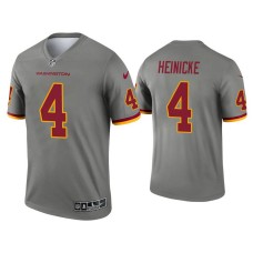 Washington Football Team #4 Taylor Heinicke Steel Inverted Legend Jersey