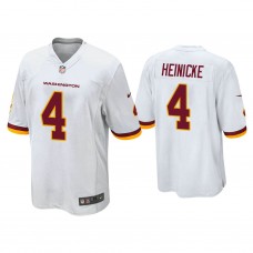 Washington Football Team #4 Taylor Heinicke White Game Jersey