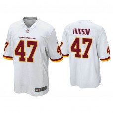 Washington Football Team #47 Khaleke Hudson White Game Jersey