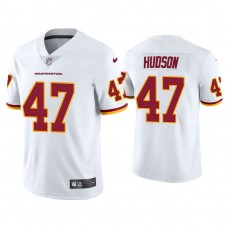 Washington Football Team #47 Khaleke Hudson White Vapor Limited Jersey