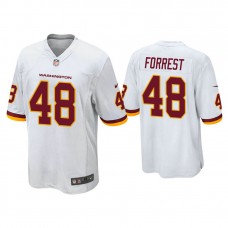 Washington Football Team #48 Darrick Forrest White Game Jersey