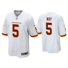 Washington Football Team #5 Tress Way White Game Jersey