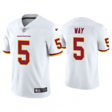 Washington Football Team #5 Tress Way White Vapor Limited Jersey