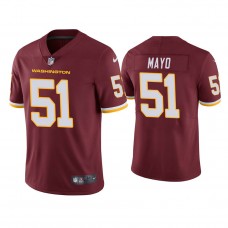 Washington Football Team #51 David Mayo Burgundy Vapor Limited Jersey