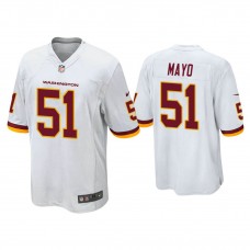 Washington Football Team #51 David Mayo White Game Jersey
