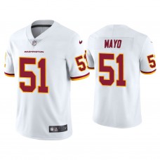 Washington Football Team #51 David Mayo White Vapor Limited Jersey