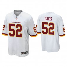 Washington Football Team #52 Jamin Davis White Game Jersey