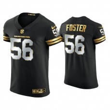 Washington Football Team #56 Reuben Foster Black Golden Edition Vapor Elite Jersey