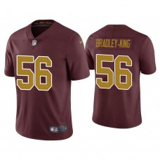 Washington Football Team #56 William Bradley-King Burgundy Vapor Limited Jersey